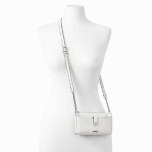 Nine West Women’s White Quilted Crossbody Wallet Clutch Bag